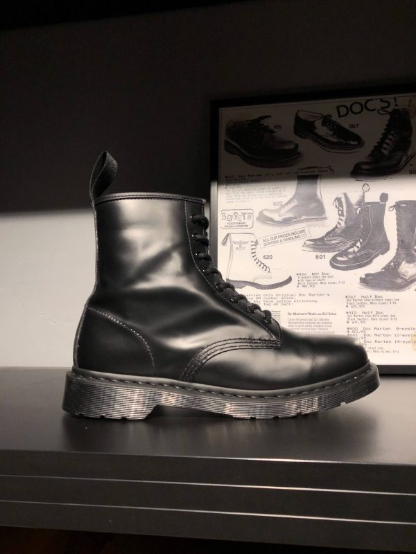 RESALE черевики Dr. Martens 1460 Mono - Black Smooth (UK 9½ / EU 44) Вживані, Без дефектів