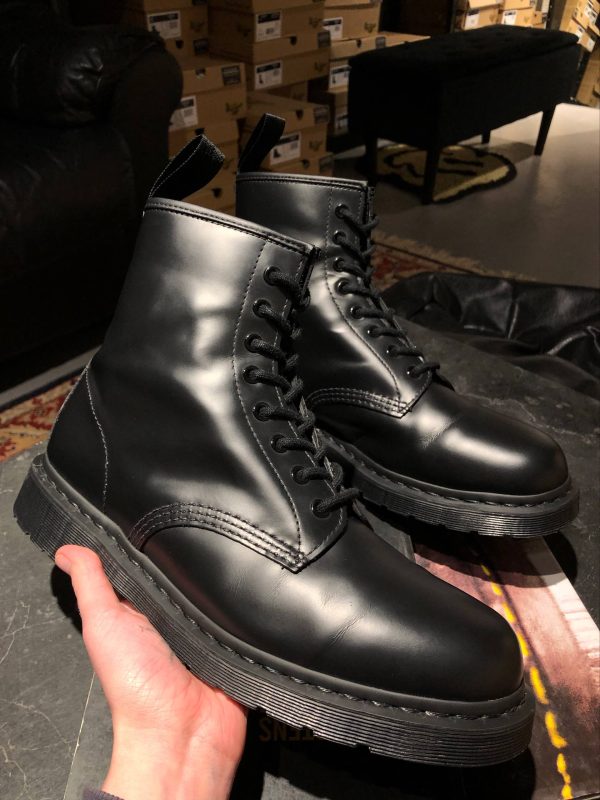 RESALE черевики Dr. Martens 1460 Mono - Black Smooth (UK 9 EU 44) Вживані Dr. Martens 1460 Mono - Black Smooth (UK 9 EU 44) Без дефектів Dr. Martens 1460 Mono - Black Smooth (UK 9 EU 44)