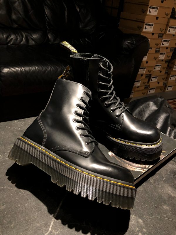 Вживані черевики Dr. Martens Jadon - Black Polished Smooth (UK 7 EU 41) в хорошому стані
