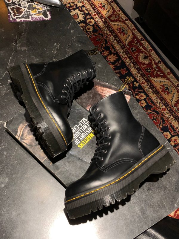 Вживані черевики Dr. Martens Jadon - Black Polished Smooth (UK 7 EU 41) в хорошому стані