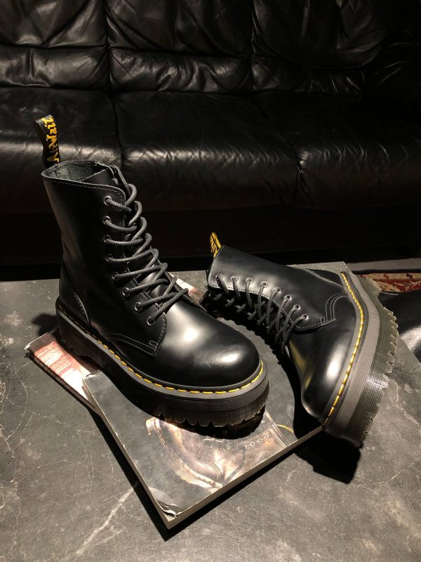 Вживані черевики Dr. Martens Jadon - Black Polished Smooth (UK 7 EU 41) в хорошому стані