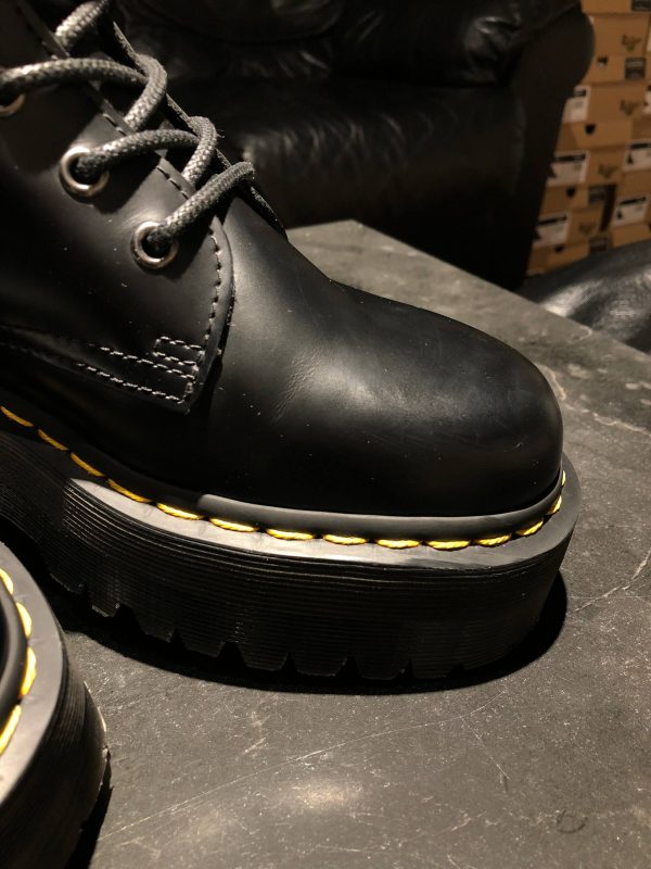 Вживані черевики Dr. Martens Jadon - Black Polished Smooth (UK 7 EU 41) в хорошому стані