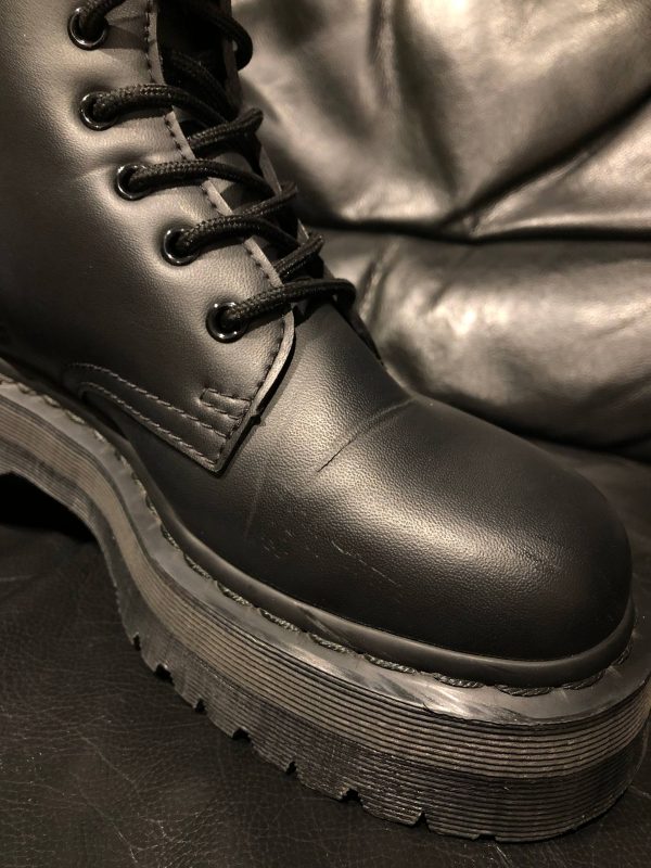 Вживані черевики Dr. Martens Jadon II Vegan - Mono Black Felix Rub-Off (UK 7 EU 41)