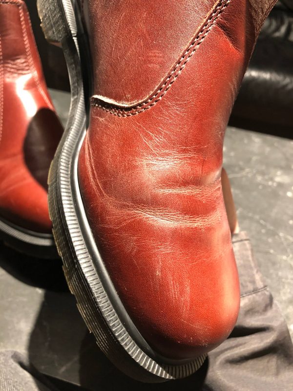 Вінтажні оригінальні Dr. Martens 2976 ‘Made in England’ - Classic Calf Burgundy (UK 9 EU 43) в чудовому стані купити в Україні