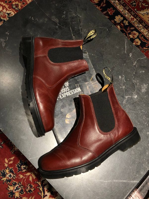 Вінтажні оригінальні Dr. Martens 2976 ‘Made in England’ - Classic Calf Burgundy (UK 9 EU 43) в чудовому стані купити в Україні