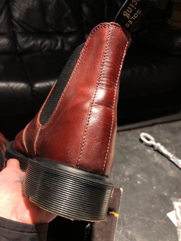 Вінтажні оригінальні Dr. Martens 2976 ‘Made in England’ - Classic Calf Burgundy (UK 9 EU 43) в чудовому стані купити в Україні
