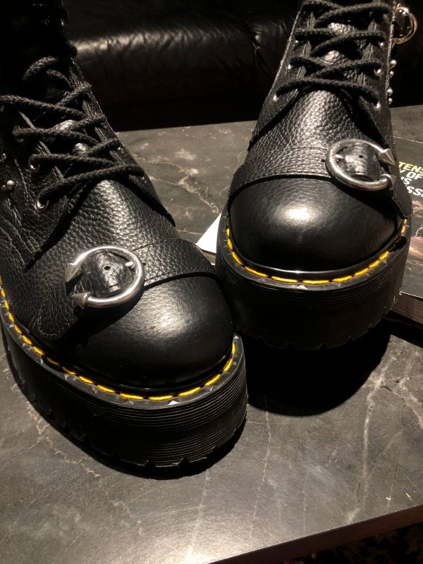 Оригінальні Dr. Martens Jadon Piercing - Black Milled Nappa (UK 10 EU 45) в хорошому стані на resale.martens.com.ua