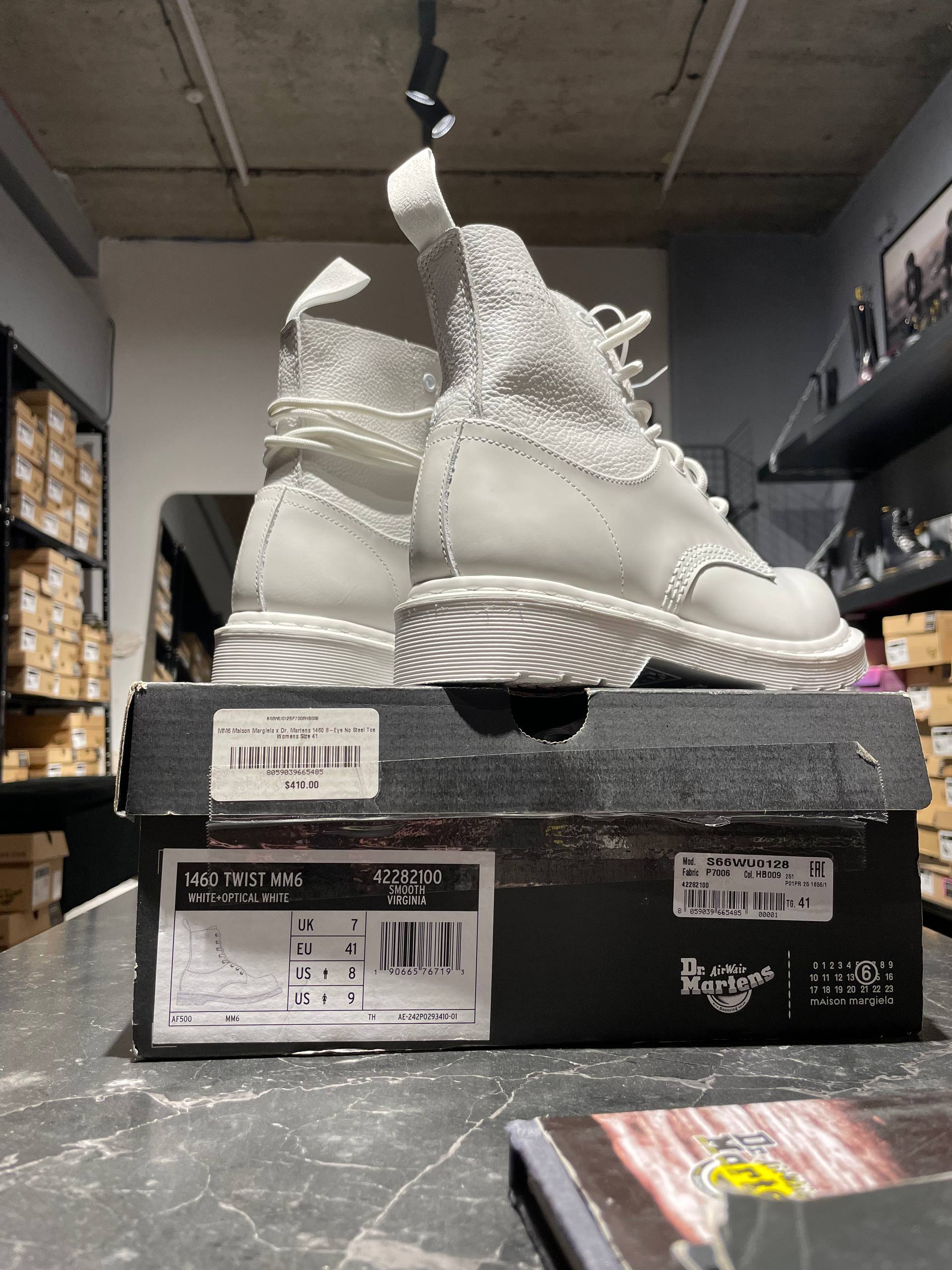 Dr.Martens x MM6 Maison Margiela 1460 8-EYE Vintage Smooth/White Virginia/White