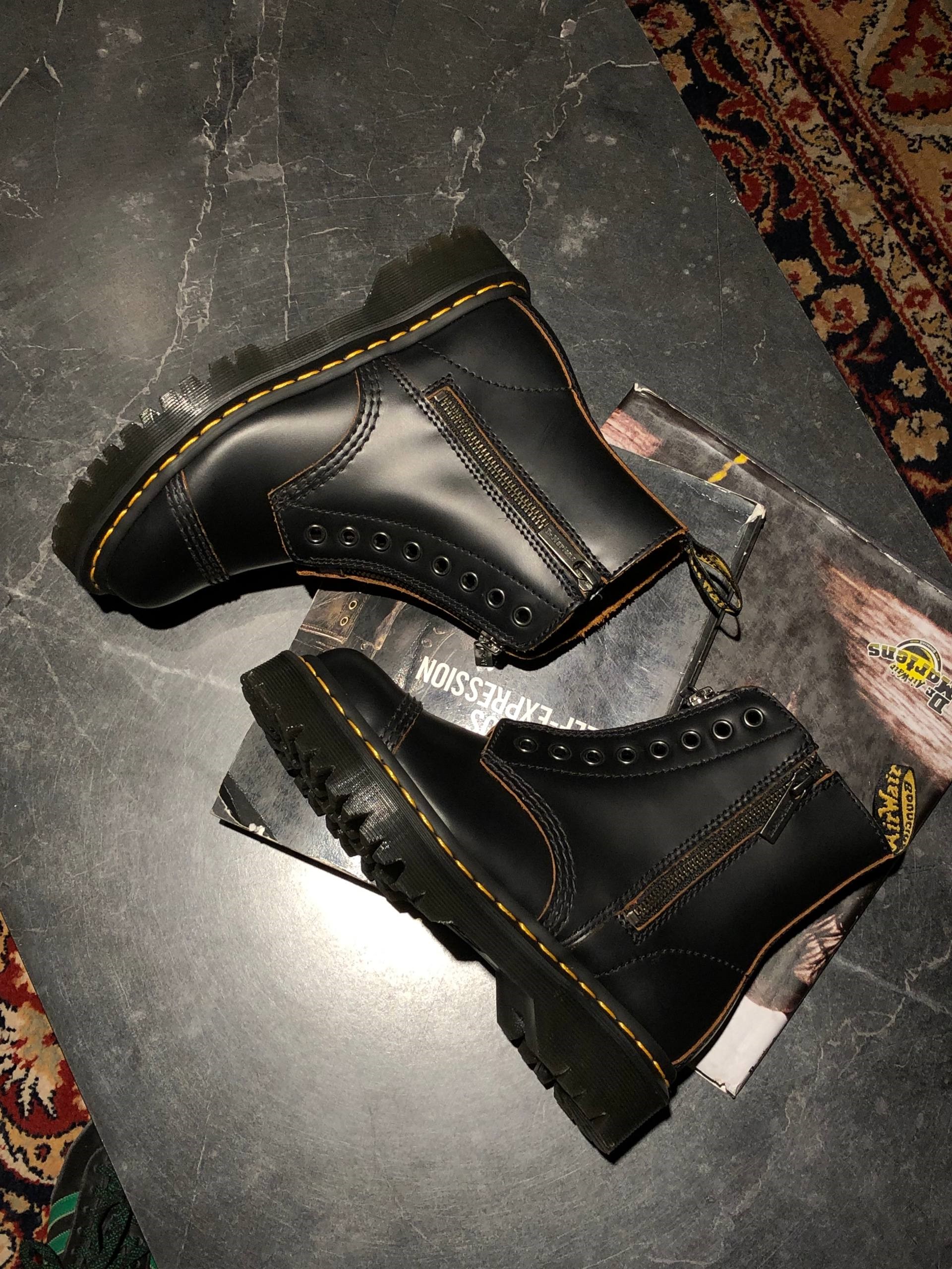 Dr. Martens 1460 Bex Laceless - Black Smooth (UK 4 EU 37) (5)