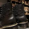 Черевики Dr. Martens 1460 - Black Flame Polished Smooth (UK 4 EU 37) в ідеальному стані купити
