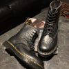 Черевики Dr. Martens 1460 - Black Flame Polished Smooth (UK 4 EU 37) в ідеальному стані купити