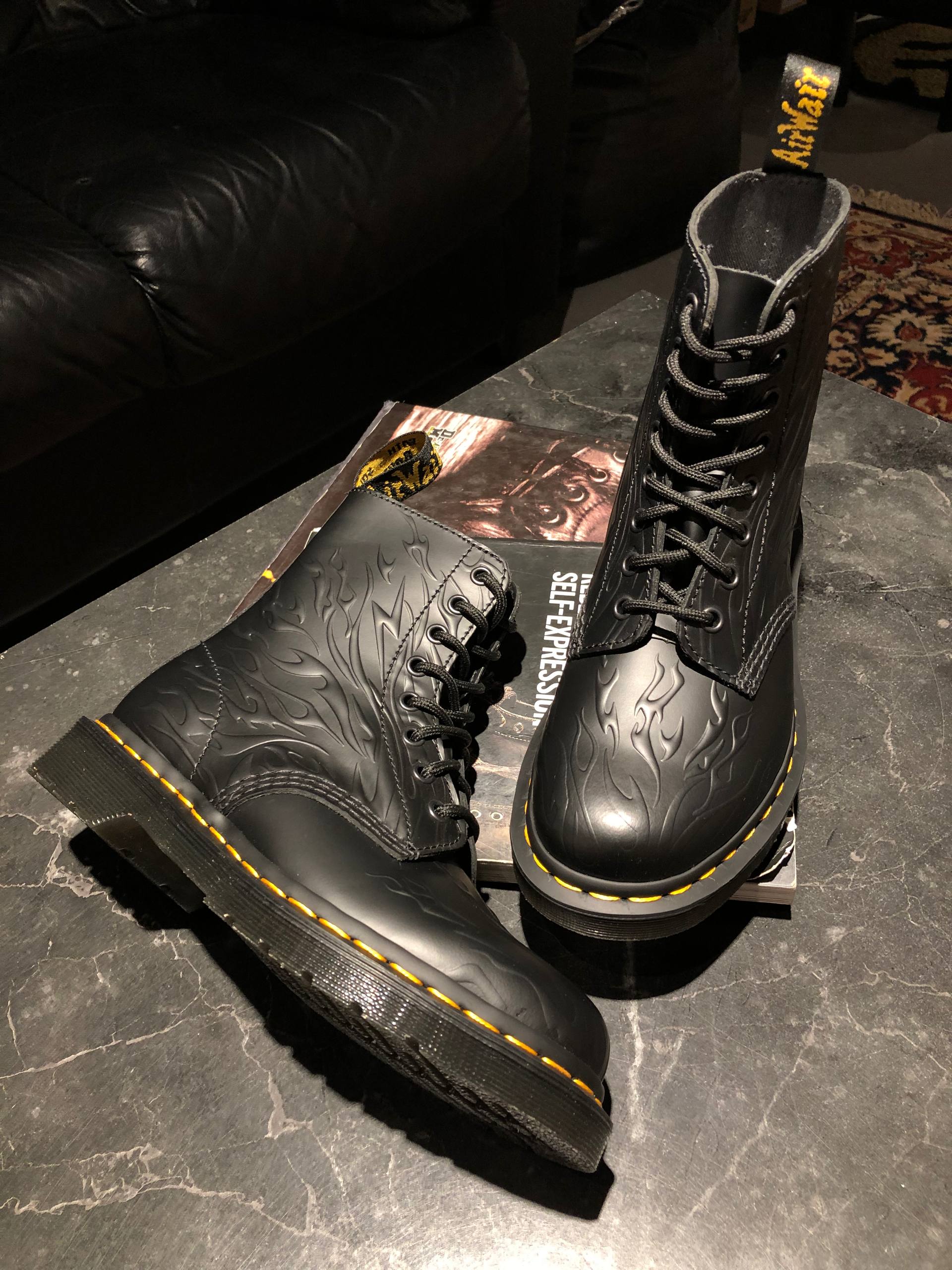 Dr. Martens 1460 - Black Flame Polished Smooth (UK 4 EU 37) (7) Черевики Dr. Martens 1460 - Black Flame Polished Smooth (UK 4 EU 37) в ідеальному стані купити