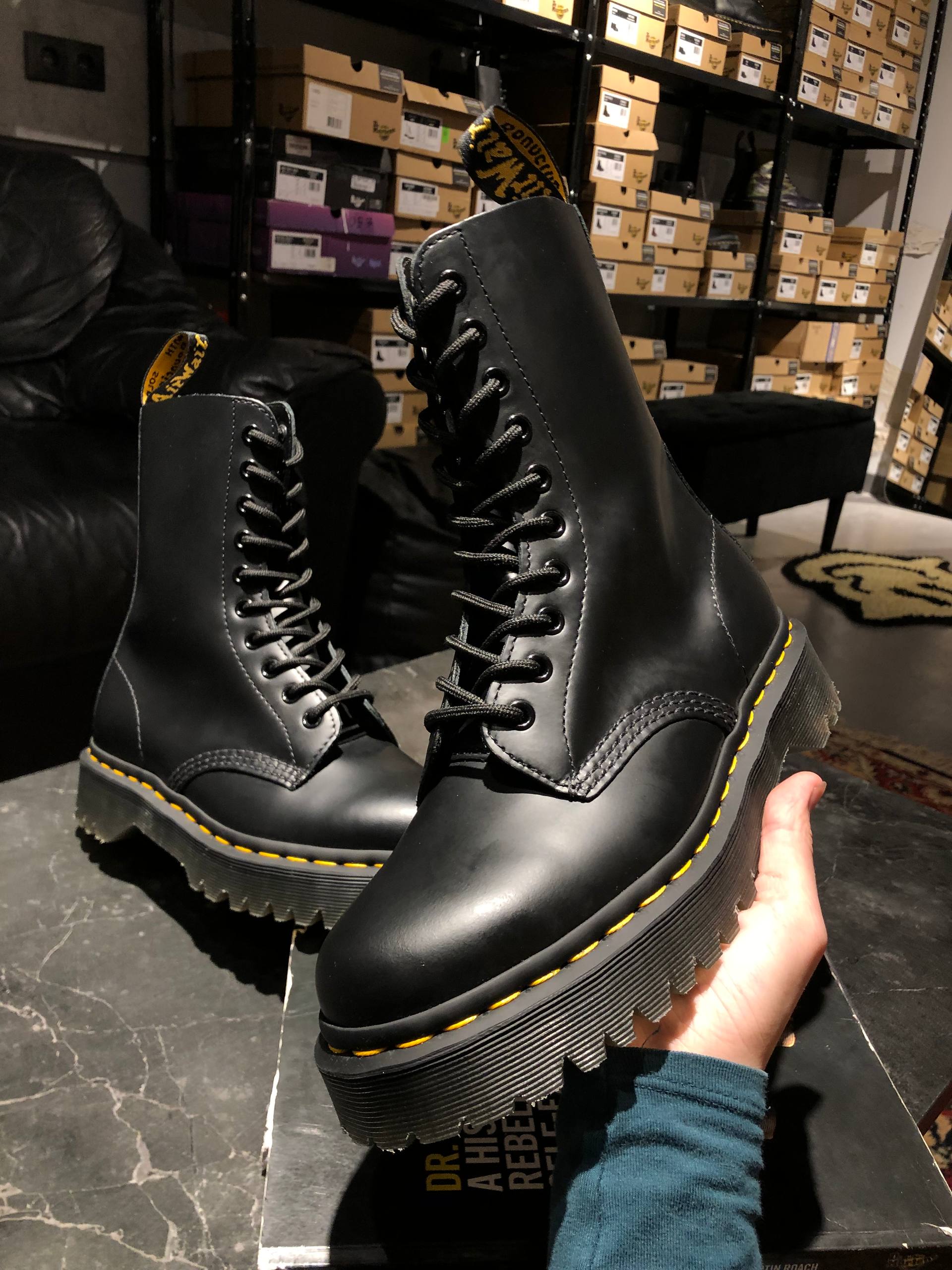 Dr. Martens 1490 Bex - Black Smooth (UK 6 EU 39) (5) Високі черевики Dr. Martens 1490 Bex - Black Smooth (UK 6 EU 39) оригінальне взуття мартенс купити в Україні