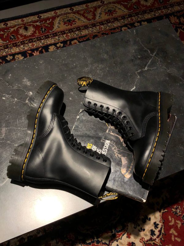 Високі черевики Dr. Martens 1490 Bex - Black Smooth (UK 6 EU 39) оригінальне взуття мартенс купити в Україні