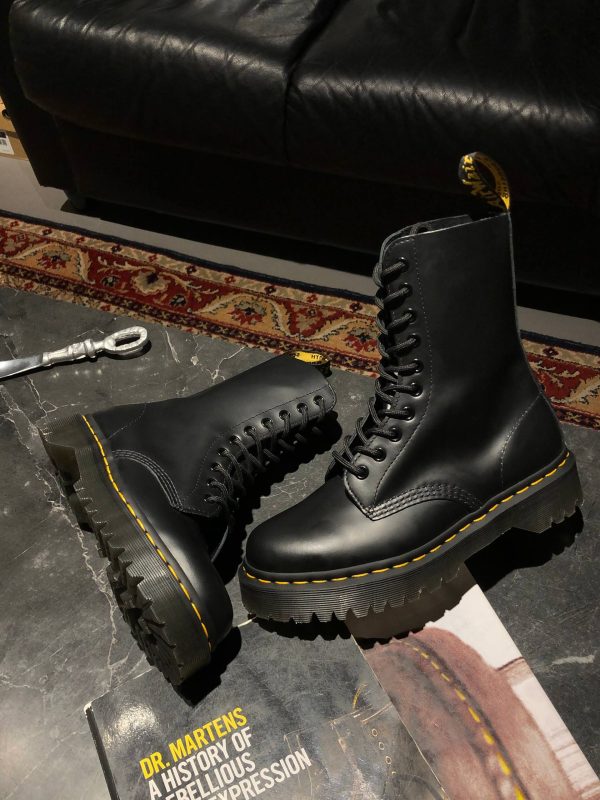 Високі черевики Dr. Martens 1490 Bex - Black Smooth (UK 6 EU 39) оригінальне взуття мартенс купити в Україні