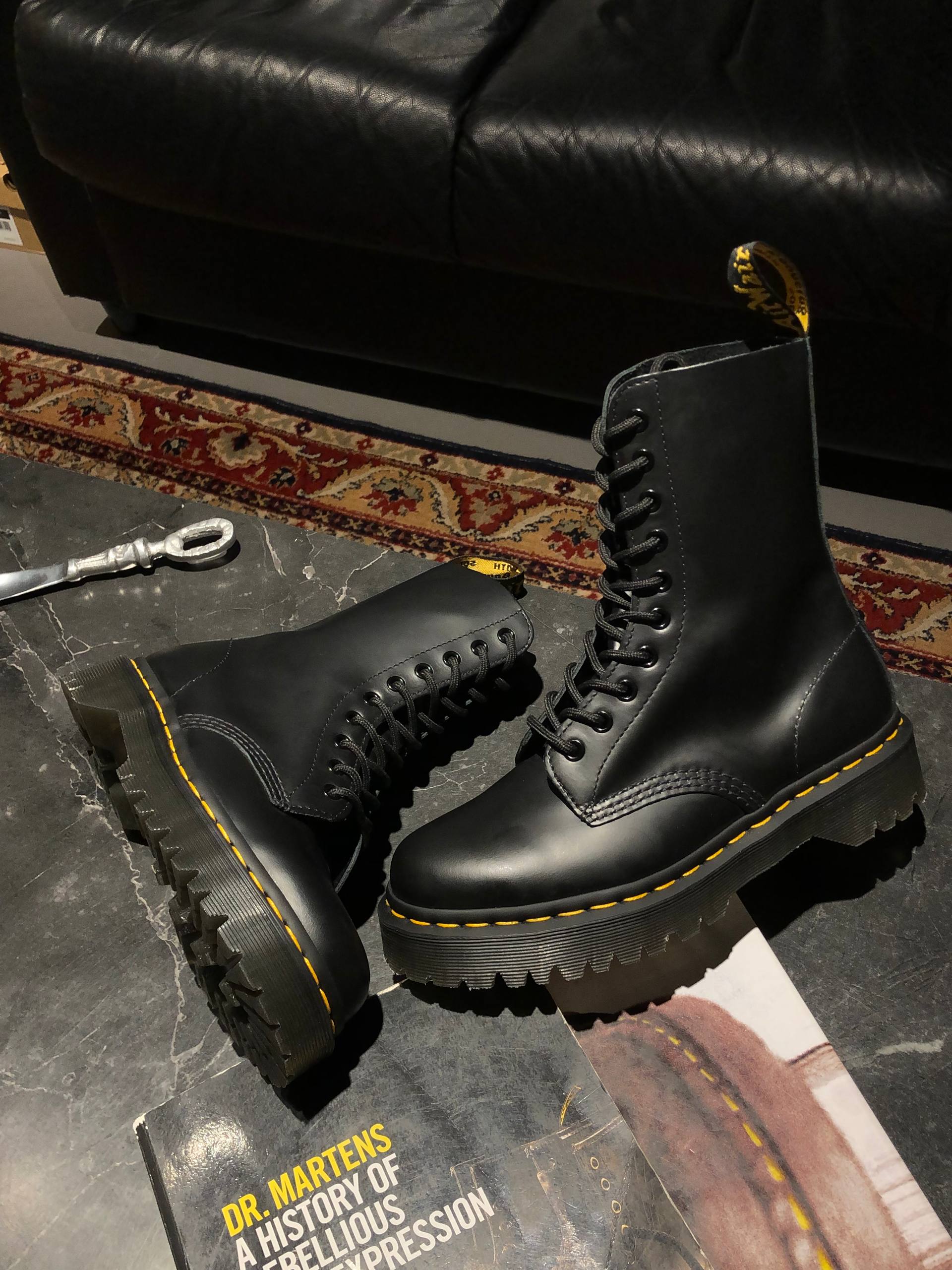 Dr. Martens 1490 Bex - Black Smooth (UK 6 EU 39) (7) Високі черевики Dr. Martens 1490 Bex - Black Smooth (UK 6 EU 39) оригінальне взуття мартенс купити в Україні