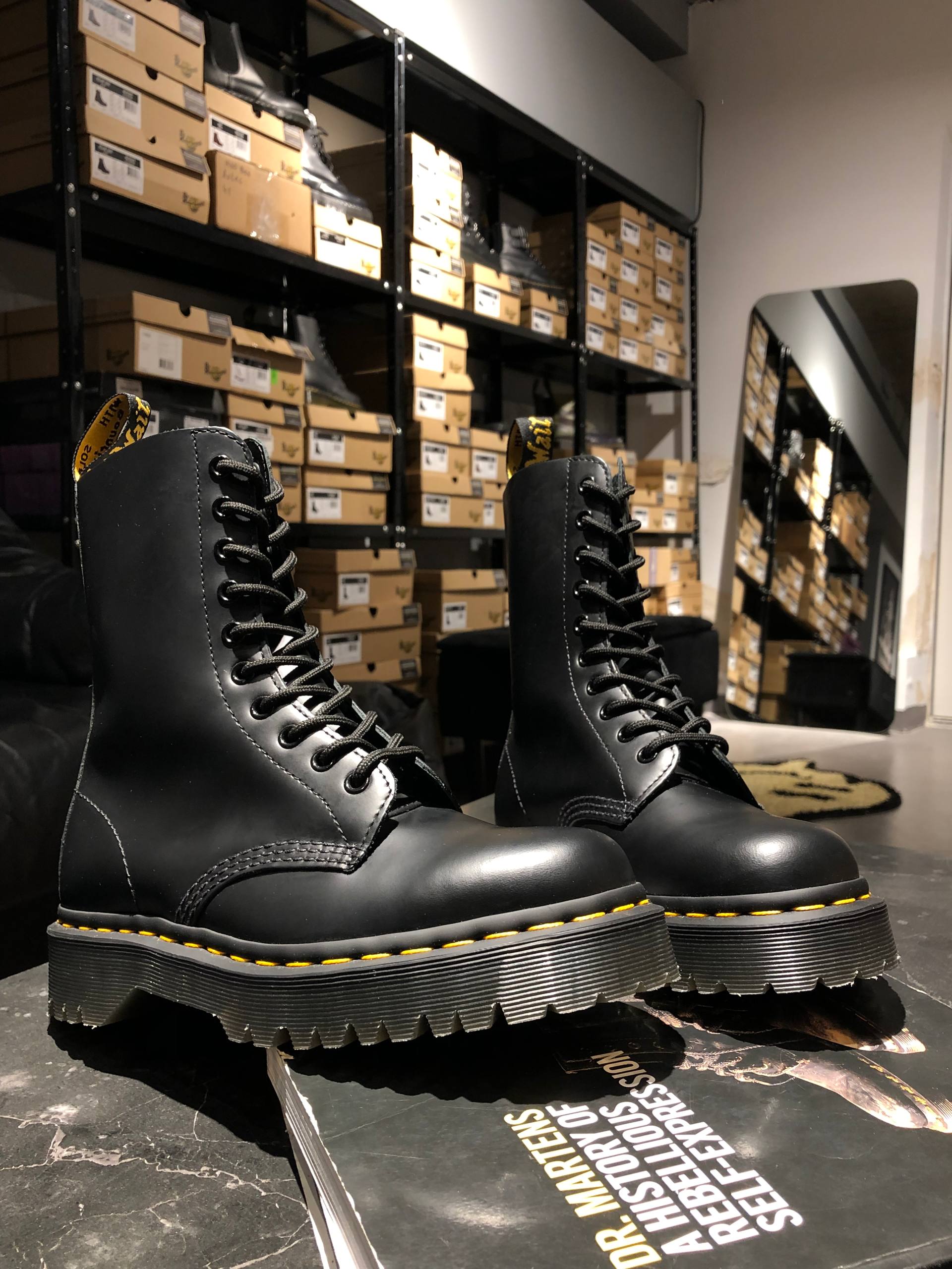 Dr. Martens 1490 Bex - Black Smooth (UK 6 EU 39) (8) Високі черевики Dr. Martens 1490 Bex - Black Smooth (UK 6 EU 39) оригінальне взуття мартенс купити в Україні