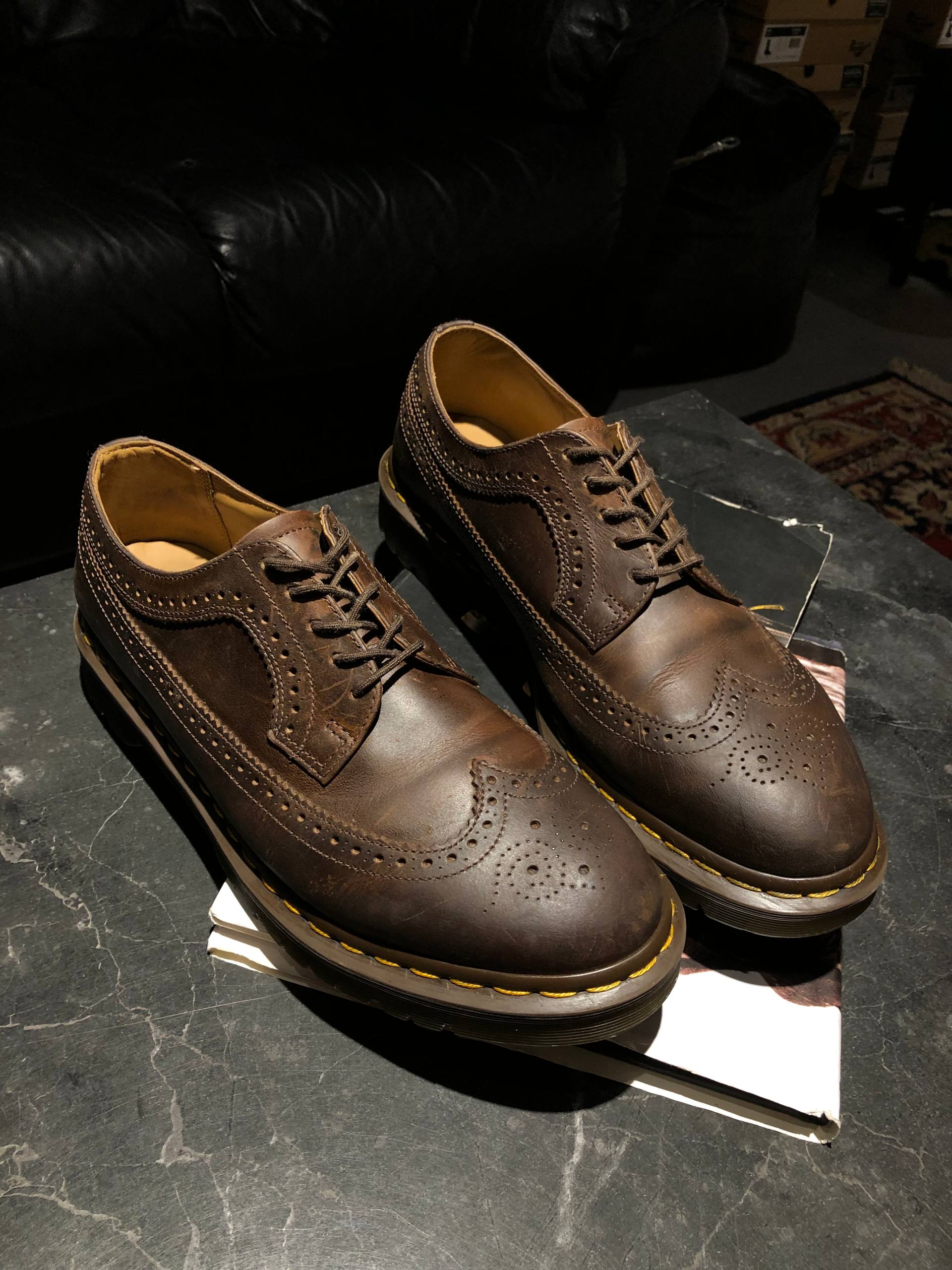 Dr. Martens 3989 YS - Gaucho Crazy Horse (UK 11 EU 46) (12) Туфлі б\у в стилі брогі Dr. Martens 3989 YS - Gaucho Crazy Horse (UK 11 EU 46) купити в Україні