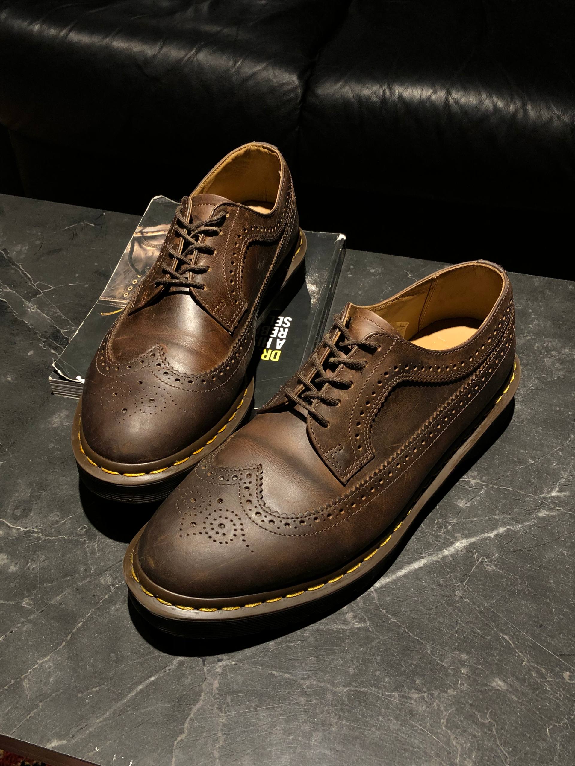 Dr. Martens 3989 YS - Gaucho Crazy Horse (UK 11 EU 46) (5) Туфлі б\у в стилі брогі Dr. Martens 3989 YS - Gaucho Crazy Horse (UK 11 EU 46) купити в Україні