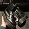 Черевики Dr. Martens Jadon - Black Polished Smooth (UK 8 EU 42) у відмінному стані